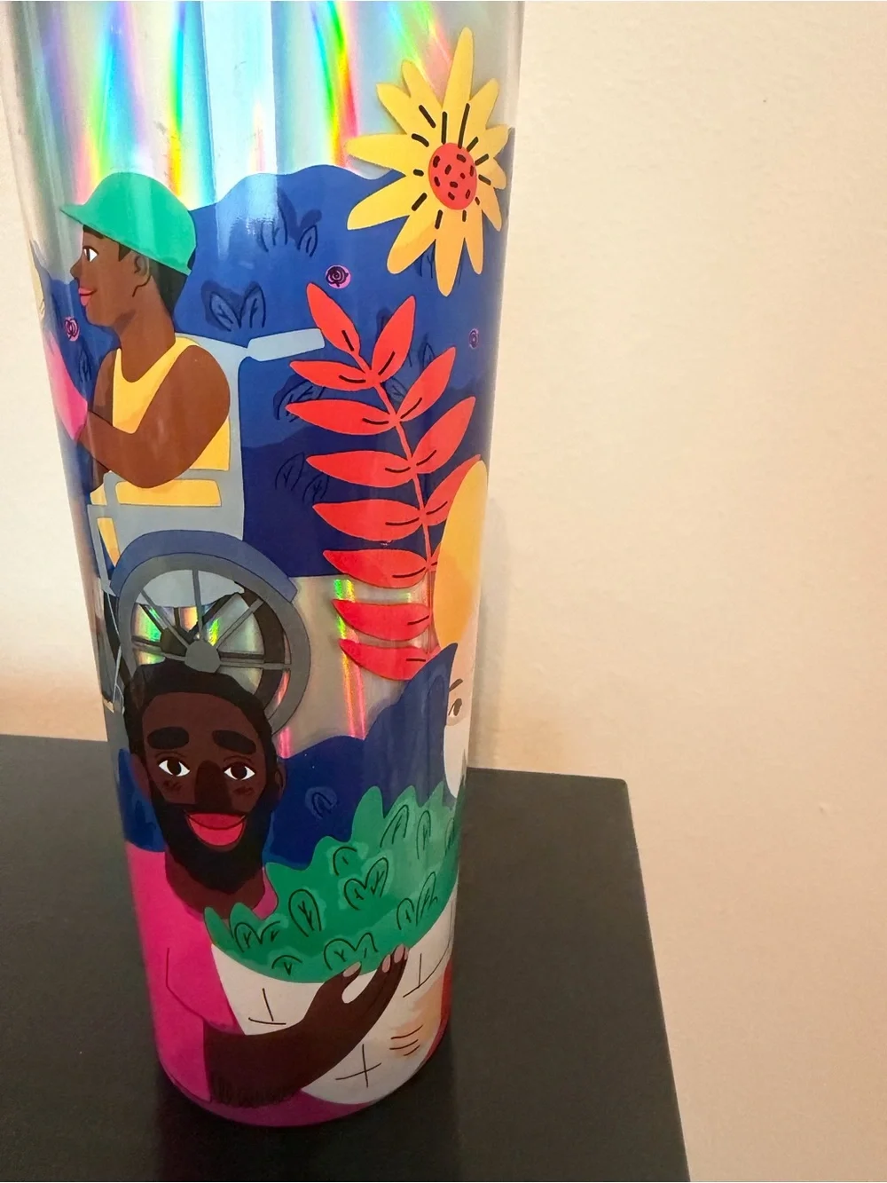 Starbucks Holographic Multicolor Illustrated Tumbler